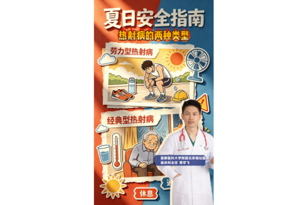 北京发布高温黄色预警了,一条视频告诉你热射病两种类型的不同特点